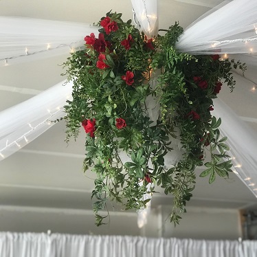 Red Azalea Center Ceiling Decor - Gallery